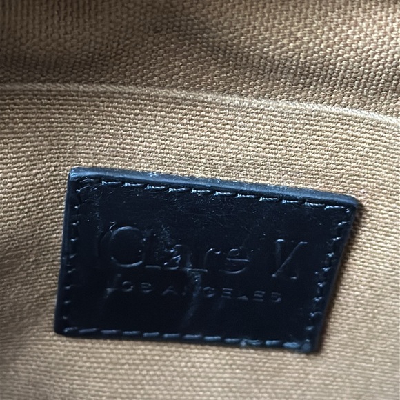 Clare V. Marisol! Natural tan, red, navy combo! - Picture 5 of 7